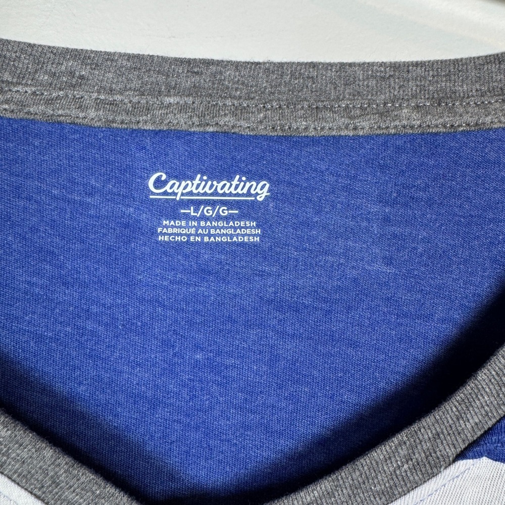 Captivating Kentucky Wildcats Womens Large Colorblock V-Neck Graphic Tee NWT - Picture 2 of 6